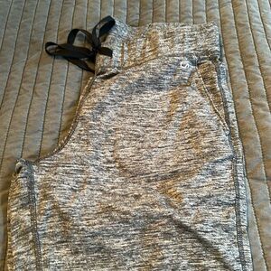Gap Fit Brushed Tech Jersey Sweat Pants, size M, Black Heather